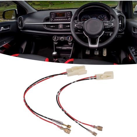 Ein Paar Auto-Verstärkerkabel, Lautsprecherkabel, Kia Mittel-/Basslautsprecheranschlüsse (1/5)