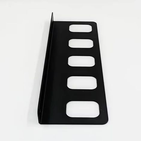 Porte-outils mural en métal avec 5 compartiments, support mural pour marteau, pinces et clés à molette, support stable pour atelier, garage, cave (1/5)