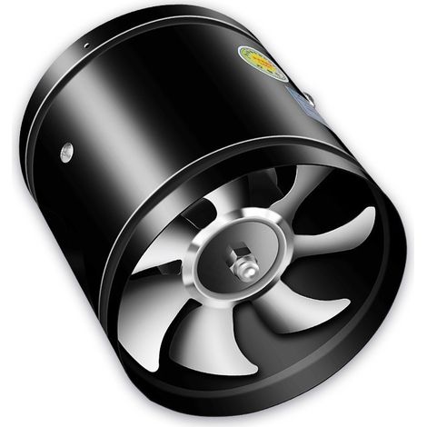 VURAHOME – Ventilateur d'extraction 100 mm (modèle XU), débit de 140 m³/h – Ventilateur industriel mural en métal pour conduits – Convient aux salles de bains, sous-sols, garages et tentes de culture (1/4)