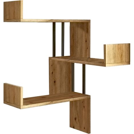 Estante de pared, estante de almacenamiento Shelf Atlantic Pino (1/3)
