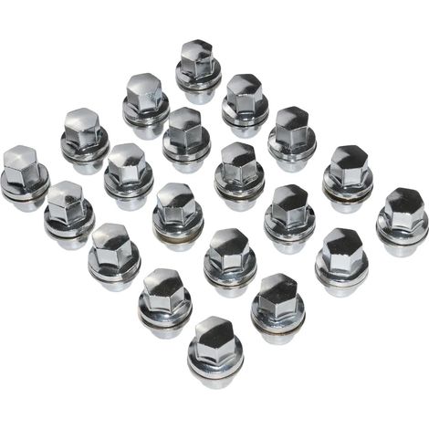 Tuerca para llanta de aleación, cabeza de 22 mm, vástago de 22,5 mm, rosca M14 x 1,5, compatible con Land Rover Discovery 3-5 y Range Rover Sport. (1/4)