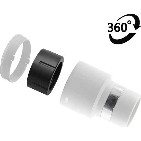 Embout boyau pivotant à 360° - gris
