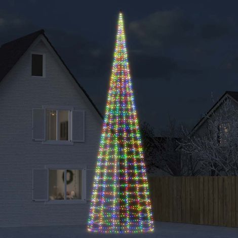 LED-Weihnachtsbaum 3000 LEDs Mehrfarbig 800 cm