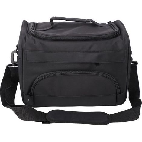 Mallette de rangement pour outils de coiffure, pochette de coiffure noire, mallette de transport pour outils de coiffure, grande (1/3)