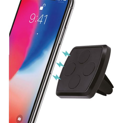 SUPPORTO SMARTPHONE MAGNETICO PER AUTOMOBILE nero- 12 pezzi  - LOSTECH