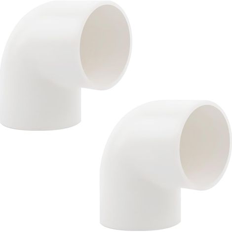2 Pièces PVC Raccord Tuyau, 90° Adaptateur De Tuyau D'eau Couplage, Coude D'alimentation en Eau à 90 Degrés, 20MM - 20mm (1/5)
