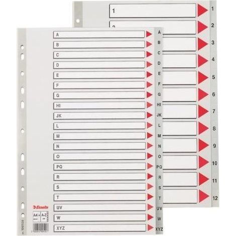DIVISORI A4 A-Z MAXI     PPL PLASTICA