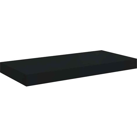 Étagère murale flottante noir 50x23x3,8 cm MDF (1/5)