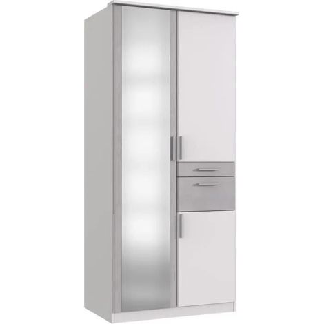 wimex VOLOS Kleiderschrank weiß 90x58x199 cm