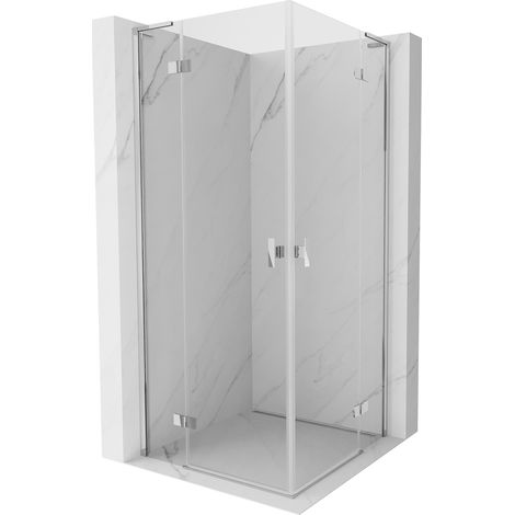 Mexen Mist H L Duo cabine de douche pivotante 85 x 85 cm, transparent, chrome - 8A5L-085L-085P-01-00 (1/5)