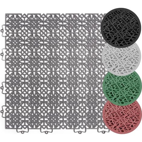 andiamo Terra Sol - Piastrelle per terrazze, sistema a scatto, pannelli in plastica per esterni, per balconi, terrazze, rivestimento esterno per balcone, resistente alle intemperie, pannello interno (1/5)