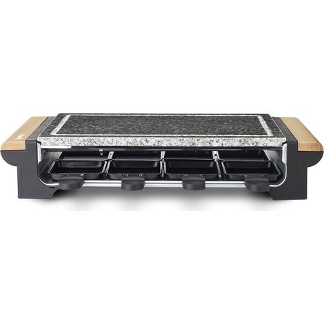 HKoenig RP328 - Raclette pour 8 personnes 2 en 1, plancha avec pierre naturelle, 1400 W. (1/5)