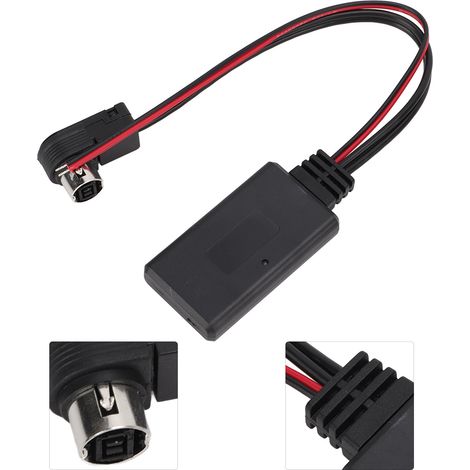 Adaptateur de câble d'entrée auxiliaire audio Bluetooth 5.0 avec port Ai-net pour autoradios JVC Alpine KS-U58 PD100 U57 U29 (1/5)