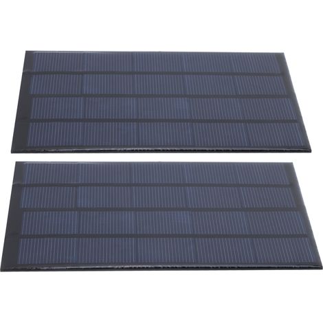 Panneau Solaire 5V 2W Double Pack pour Projet DIY, Module Photovoltaïque 142x88mm (1/5)
