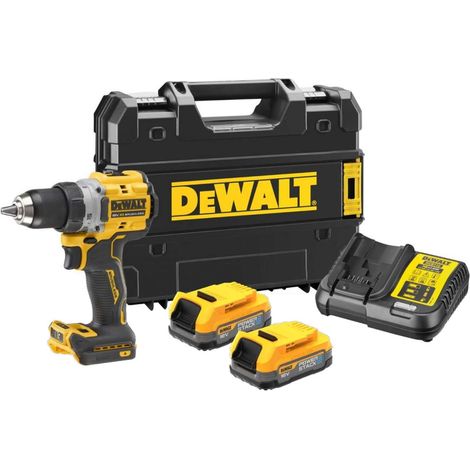 Taladro Atornillador compacto sin escobillas, XR, 18V, POWERSTACK DeWalt DCD800E2T-QW (1/5)
