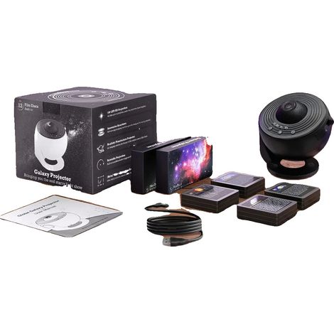 Proyector, diapositivas cósmicas intercambiables, luz nocturna para niños, totalmente negro. (1/2)