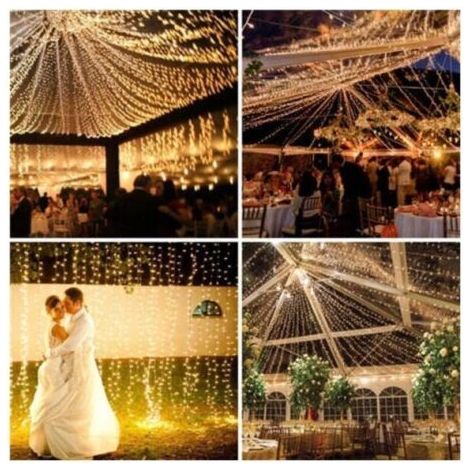 Guirlande Lumineuse Extérieur et Interieur, 100M 600 LEDGuirlande Lumineuse Sapin avec Prise Modes Étanche Guirlande Noel Exterieur Décoration pour Chambre, Sapin, Noël, Mariage, Jardin (1/4)
