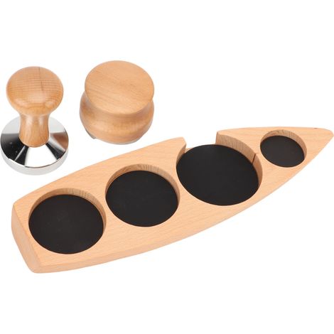 Kaffeepulver-Hammerspender und Ständer-Set, ideal für Cafés, Restaurants, Bars und private Küchen (Größe S, Sockel 51/53 mm, Hammer und Spender 53 mm). (1/5)
