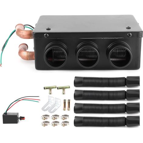 Réchauffeur de voiture, 50W 3 trous portable hiver chauffage rapide plus chaud givre enlevant à faible bruit 12V (1/5)
