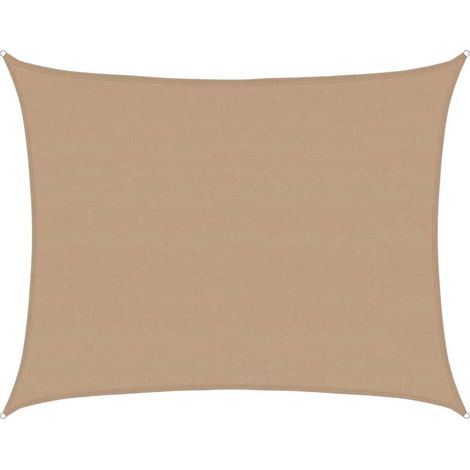 Vela Parasole 160 g/m² Tortora 6x7 m in HDPE vidaXL