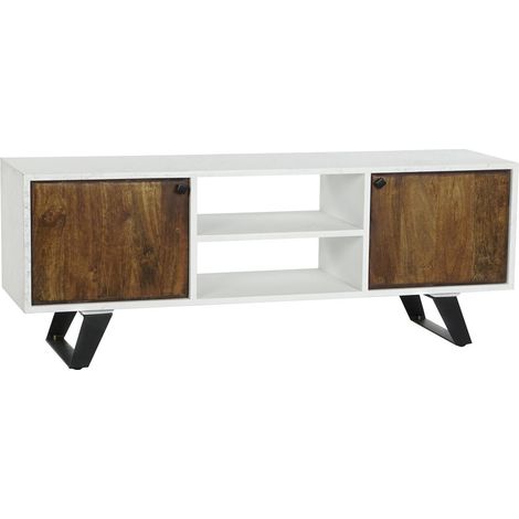 Mueble Tv Mango Metal 135X35X51 Blanco MB206320 (1/5)