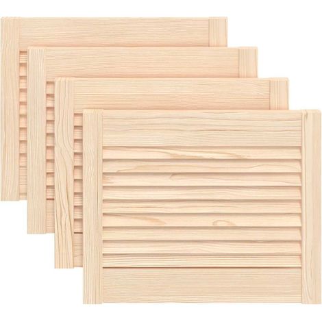 Maison Exclusive - Puerta de armario de lamas 4 uds madera de pin (1/5)