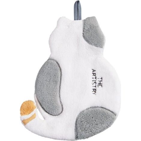 Serviettes à Main Essuie Mains de la Salle de Bain et la Cuisine Imprimé Chat Mignons Serviette de Toilette Super Jaune (1/4)