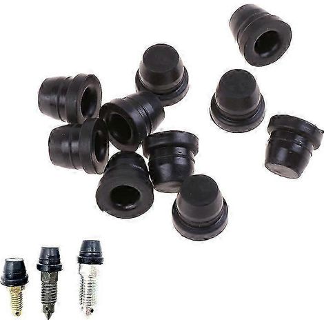 Lot de 2 accessoires auto/moto : pompe de frein, purgeur d'étrier, vis d'échappement, bouchon anti-poussière (1/5)