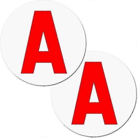 Lot de 5 disques magnétiques adhésifs pour voiture, parfaits pour les jeunes conducteurs et la sécurité au volant. (1/5)