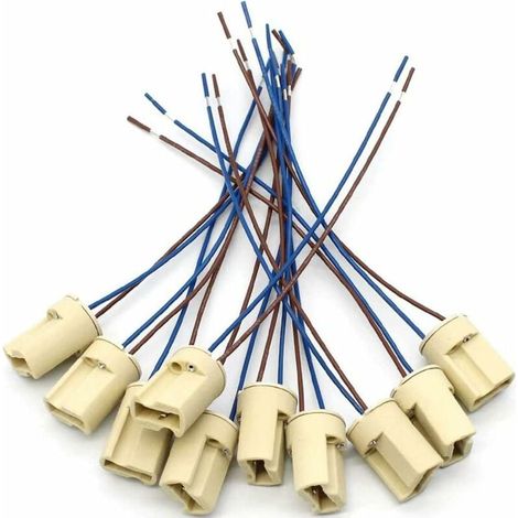 G9 Ceramic Lamp Holder, Ceramic Connector Socket for Halogen Lamp, G9 Lamp Holder 250V, G9 Ceramic Lamp Holder, 10pcs (1/5)