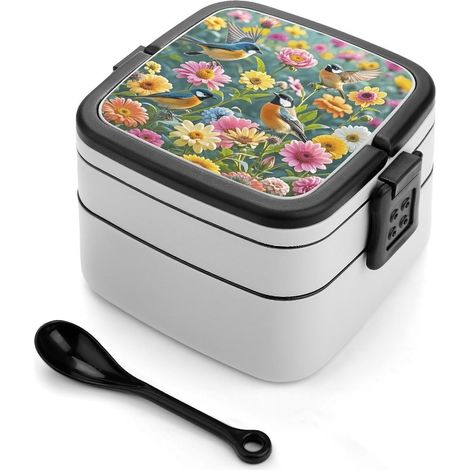 Boîte à bento empilable pour le jardin, avec couvercles (1/5)