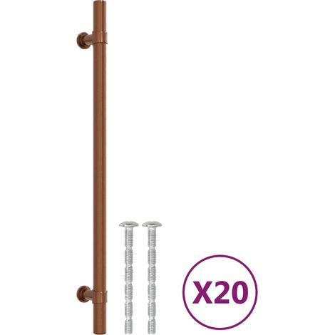 Poignées d'armoire 20 pcs Poignée de meuble bronze 224 mm acier inoxydable CFW99368 (1/5)