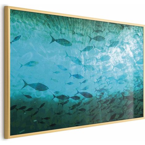 Poster – Ein Schwarm dunkler Fische (1/4)