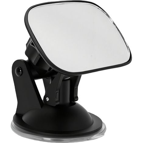 Rétroviseur intérieur pour voiture avec miroir convexe grand angle permettant de voir les passagers à l'arrière. Installation facile grâce à une ventouse. (1/5)