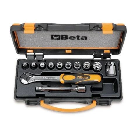 Clé à douille et jeu d'accessoires 3/8 bêta 910b/c10 - 12