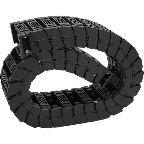 Kabelschleppkette, geräuscharme Serie, Tankschleppleine, Nylon, abnehmbare Baugruppe, 0,7/1 Meter, S25 x 57, 0,7 Meter