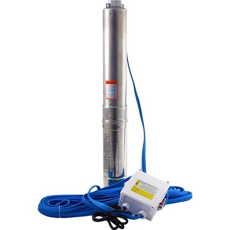 BOMBA SUMERGIBLE DE POZO ESPA LEADER SATURN 4 02 09 M 800W DE CONSUMO) INOXIDABLE ALTURA MÁXIMA 64 METROS CON CABLE, CUERDA Y CUADRO DE CONEXIONES (1/5)