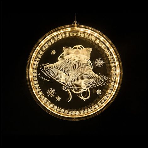Lichterkettennetz, Weihnachtsfensteraufkleber, Glöckchen, Lichtervorhänge (1/5)