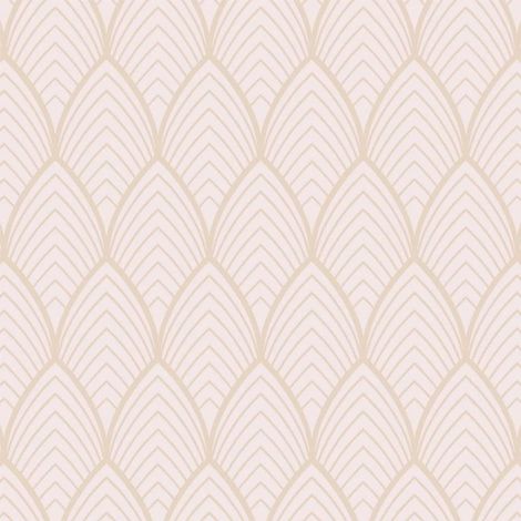 Superfresco Bercy Blush Rose Gold Metallic Geometric Wallpaper Paste The Wall