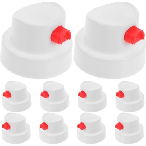 10 PièCes Buse pour Bombe De Peinture aéRosol Embout en PE Blanc Bouchon PulvéRisateur Multifonction pour Peinture Et Retouche ÉTanche