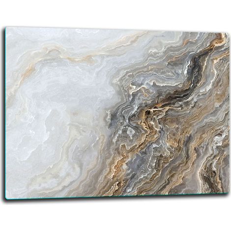 Schneidebrett aus Glas, 52x40 cm, Marmor (1/5)