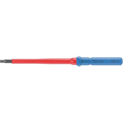 Wera Kraftform Kompakt VDE 64 i 3,0 x 157 mm TIE Elektriker Innen-Sechskant Wechselklinge 3.0 mm
