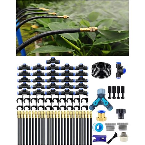 Système d'Irrigation Goutte-à-Goutte, Arrosage Automatique de Jardin, Arroseur 360° Réglable,Buse de Brumisation Haute Performance pour Plantes en Pot, Jardin et Balcon (1/5)