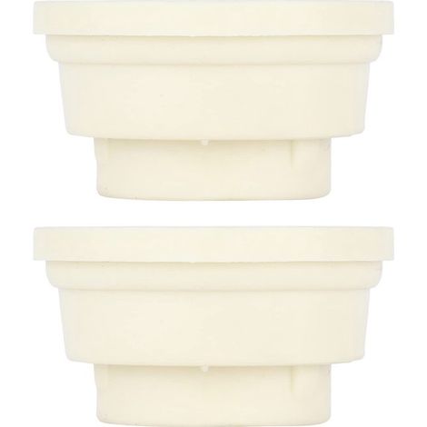 Tappi di gomma di ricambio Allecto in 2 pezzi, di qualità durevole per scalette da piscina, realizzati in materiale resistente all'invecchiamento e facili da installare. (1/5)