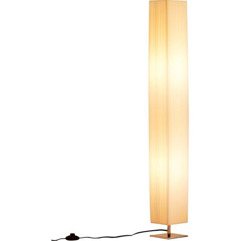 Lampadaire lampe sur pied de salon style moderne lampadaire sur pied avec interrupteur pour salon et chambre 120 cm blanc (1/5)