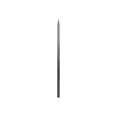 Deco Fer Forge – Poteau de départ apointé en fer plat 970mm – Largeur 40mm – Épaisseur 12mm – Finition chanfreinée pour garde-corps