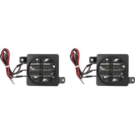 2 pièces PTC ventilateur chauffage thermostatic ceramics rapide chauffant air dehumidification DC DIY acc 24 V 200 W (1/5)