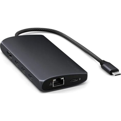 Satechi ST-P8KED 8K Hub multipuerto USB-C con Ethernet, medianoche