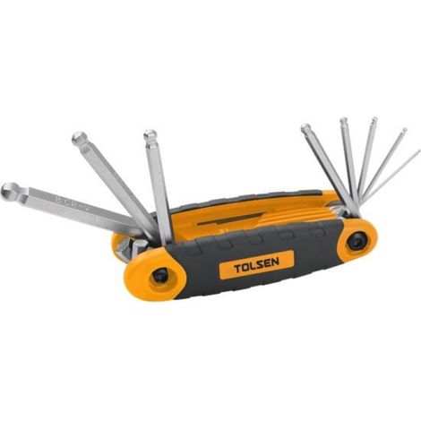 SATZ 8 STK SECHSKANTSCHLUSSEL MIT KUGEL EX 20058T TOLSEN