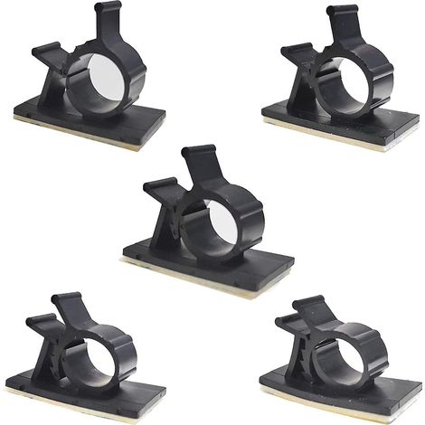 Lot de 50 attaches-câbles adhésives réglables en nylon pour table et mur-AquaForge (1/4)